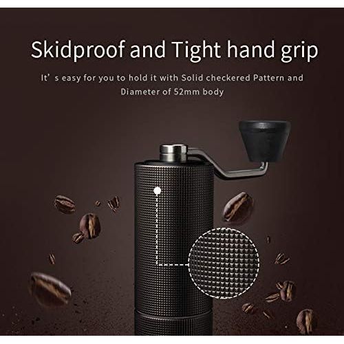  [아마존베스트]Timemore C2 high-quality manual coffee grinder, espresso grinder, robust and precise stainless steel grinder, light and handy, perfect for on the go (camping, hiking, biking) and a