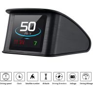 [아마존 핫딜] [아마존핫딜]TIMPROVE T600 Universal Car HUD Head Up Display Digital GPS Speedometer with Speedup Test Brake Test Overspeed Alarm TFT LCD Display for All Vehicle