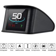 TIMPROVE T600 Universal Car HUD Head Up Display Digital GPS Speedometer with Speedup Test Brake Test Overspeed Alarm TFT LCD Display for All Vehicle