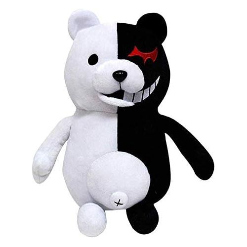  [아마존베스트]TIMSOPHIA Boys Black White Bear Plush Doll Monokuma Bear 36cm for Girls Birthday Women Pillow Toy Home Decor Adornment (Black White, 36cm)