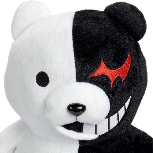  [아마존베스트]TIMSOPHIA Boys Black White Bear Plush Doll Monokuma Bear 36cm for Girls Birthday Women Pillow Toy Home Decor Adornment (Black White, 36cm)