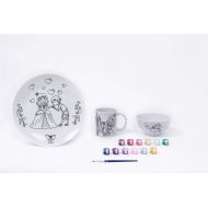 TINI STORY Porcelain DIY Breakfast Set - Princess Edition