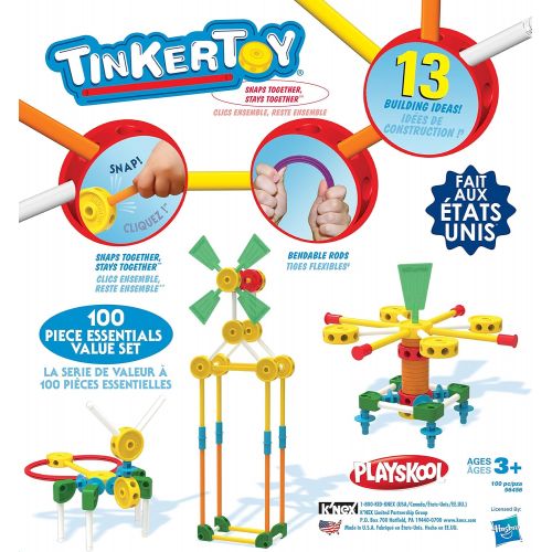  TINKERTOY Tinkertoy 100 Piece Essentials Value Set