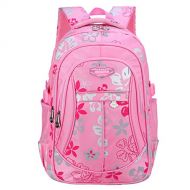 Tinksky School Sports Backpack Flowers Pattern Christmas Students Book Bag Good Gift for Children