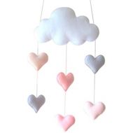 Ceiling Mobile Tinksky Hanging Cloud Decorations Heart Garland for Kids Room Baby Shower