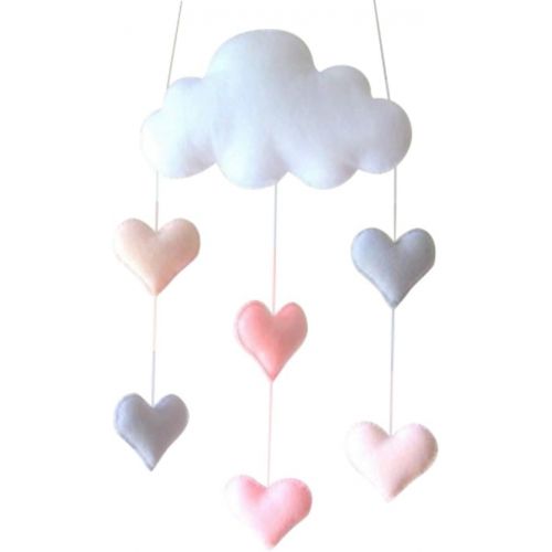  Ceiling Mobile Tinksky Hanging Cloud Decorations Heart Garland for Kids Room Baby Shower