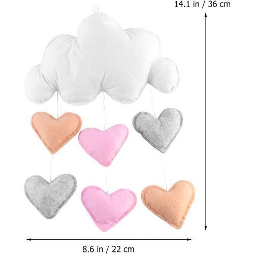  Ceiling Mobile Tinksky Hanging Cloud Decorations Heart Garland for Kids Room Baby Shower