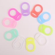 TINKSKY Tinksky 50pcs Assorted Soft Silicone Baby Dummy Pacifier Clips Holders Baby Nipple Rings in 10...