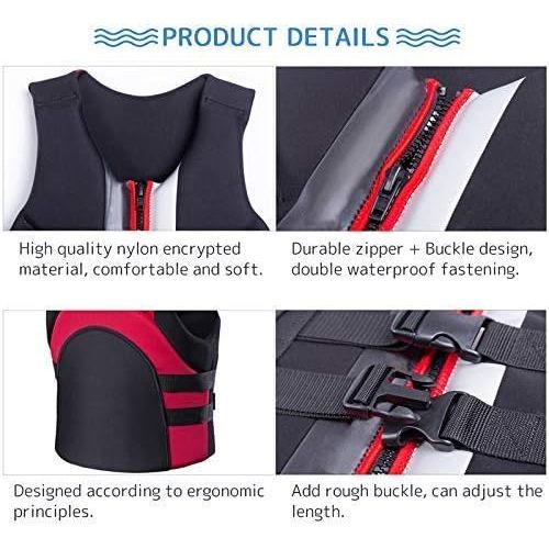  TINTON LIFE Swimming Rafting Surfing Water Sports Neoprene Life Jacket Vest for Children Adult