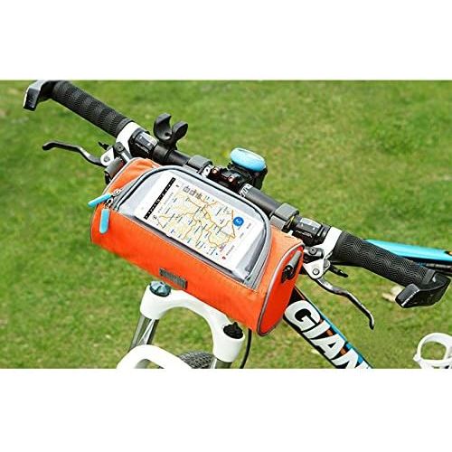  TINTON LIFE Waterproof Bicycle Handlebar Bag with Transparent Pouch and Adjustable Strap High-Capacity Cycling Front Pack