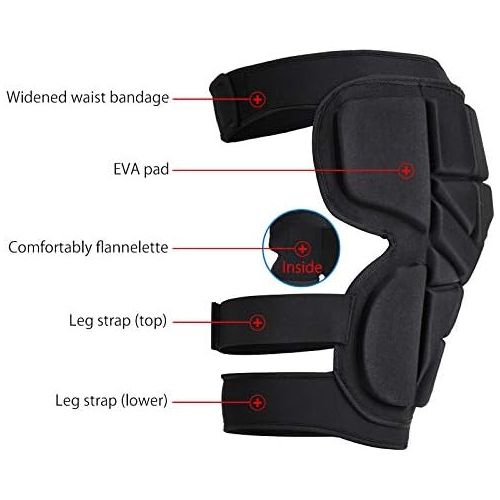  TINTON LIFE Protection Hip EVA 3D Padded Shorts Pants Protective Gear Guard Pad Ski Skiing Skating Snowboard Unisex Adult/Children