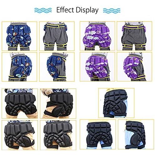  TINTON LIFE Kids Protection Hip EVA 3D Padded Shorts Protective Gear Guard Pad Ski Skiing Skating Snowboard Adjustable