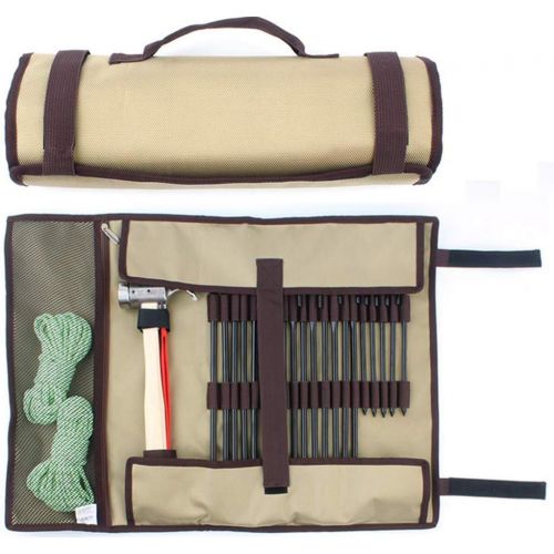  TINTON LIFE Heavy Duty Tent Nail and Hammer Storage Bag Oxford Stakes Pegs Pouch Holder Case - Tent Pegs Not Included