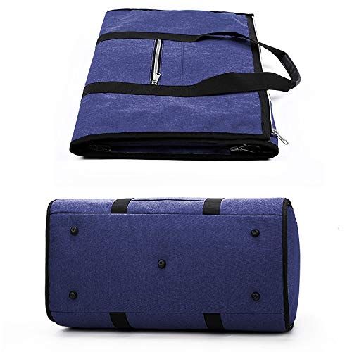  TINTON LIFE Convertible Garment Bag with Shoulder Strap Business Travel Duffle Bag for in 1 Suit Travel Bags, Blue