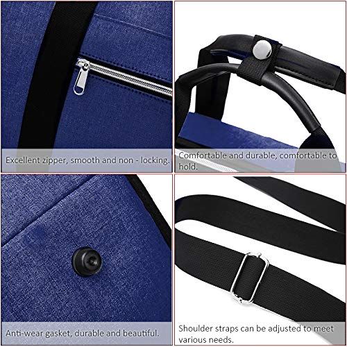  TINTON LIFE Convertible Garment Bag with Shoulder Strap Business Travel Duffle Bag for in 1 Suit Travel Bags, Blue