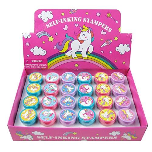  [아마존베스트]Tiny Mills 24 Pcs Unicorn Stampers for Kids