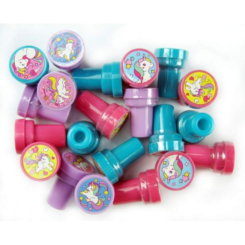  [아마존베스트]Tiny Mills 24 Pcs Unicorn Stampers for Kids