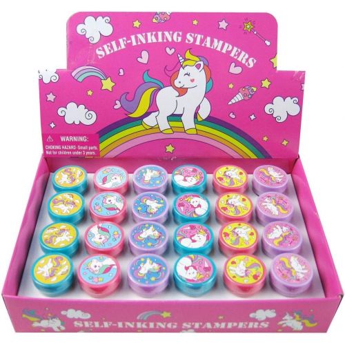  [아마존베스트]Tiny Mills 24 Pcs Unicorn Stampers for Kids