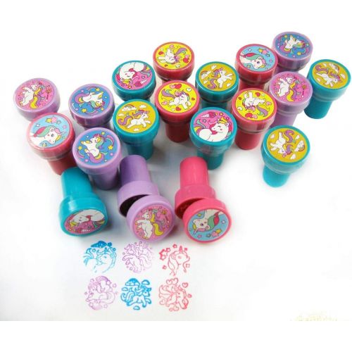  [아마존베스트]Tiny Mills 24 Pcs Unicorn Stampers for Kids