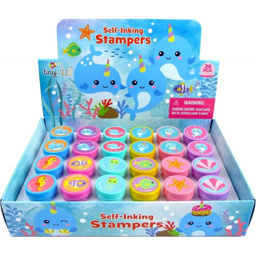  [아마존베스트]TINYMILLS 24 Pcs Narwhal Stampers for Kids