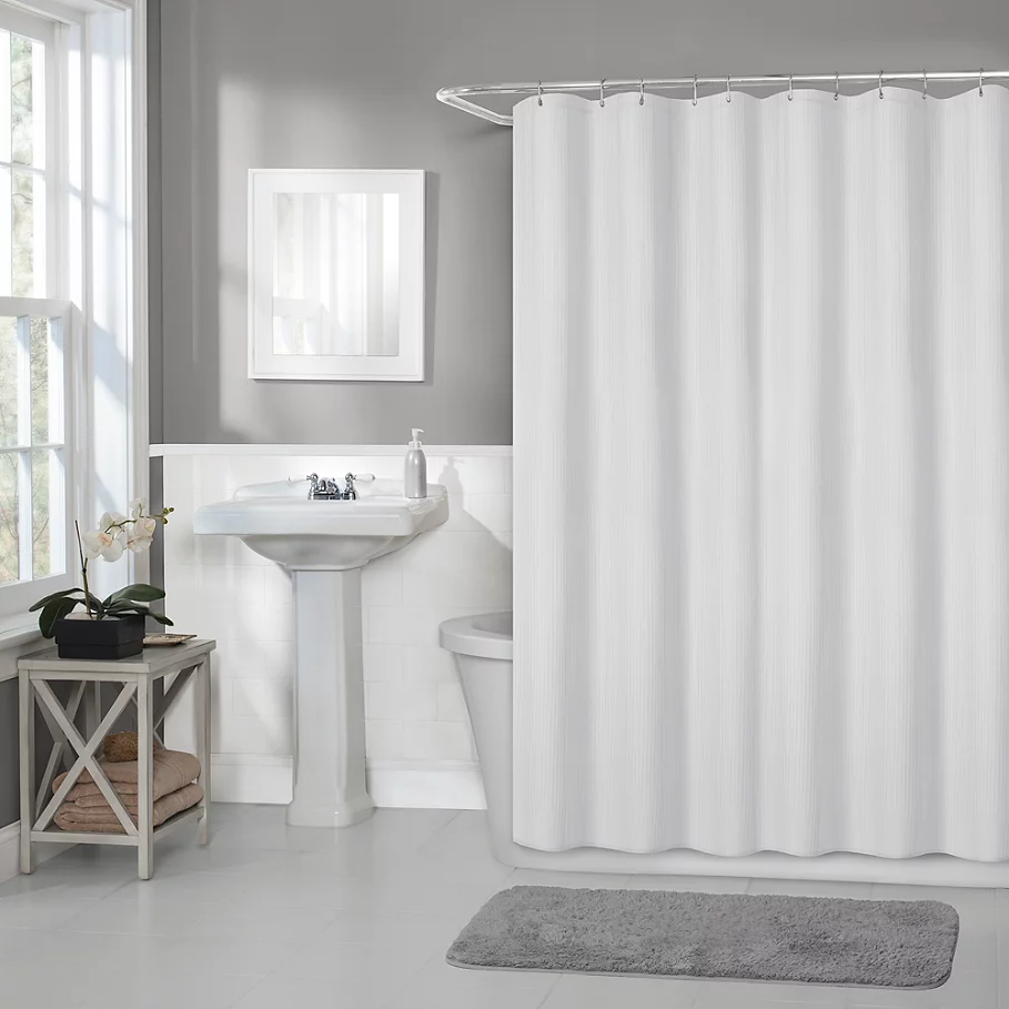  TITAN Titan 70-Inch x 72-Inch Waterproof Fabric Shower Curtain Liner