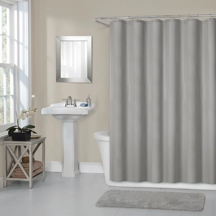  TITAN Titan 70-Inch x 72-Inch Waterproof Fabric Shower Curtain Liner