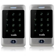 TIVDIO T-AC800 Access Control System Door Keypad Locks Touch Keypad Access Control Keypad Door Lock Outdoor 125KHz Back Light Keypad ID Support 8000 User (2 Pack Silver)