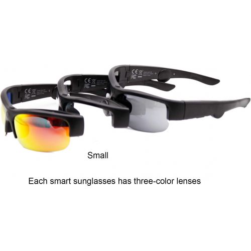  [아마존베스트]TJ Frames - Audio Sunglasses with Open Ear Headphones, Smart Sunglasses for Men Women Cycling Glasses UV400 Lightweight in Cycling, Fishing, Running, Driving, Golf - Black(Size 129