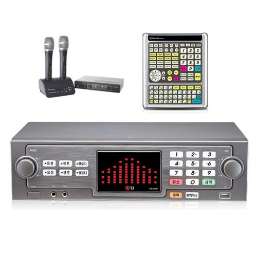  TJ Taijin Media TKR-365HK Home Party Korea Korean Karaoke Singing Machine 500GB HDD System + 2 Wireless Microphones + Professional Remote (TIR-304K) Set Follow-up TKR-304K