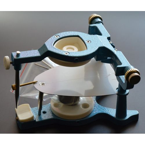  TJIRIS 2 Pieces Adjustable Large Dental Lab Equipment Magnetic Denture Articulator