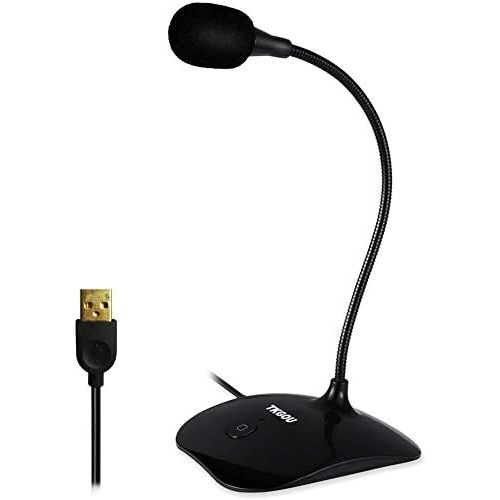  [아마존베스트]TKGOU USB Microphone for Computer - Plug&Play Recording Microphone with Mute Button - Compatible with PC, Laptop, Mac, ps4 - Ideal for YouTube,Skype,Gaming,Podcast(1.5m /5ft)