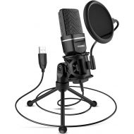 [아마존베스트]TKGOU USB Microphone for Computer, Gaming PC Recording Condenser Microphone Tripod Stand & Pop Filter for Skype, Streaming, Podcasting, Google Voice Search, Gaming -Windows/Mac-M799B