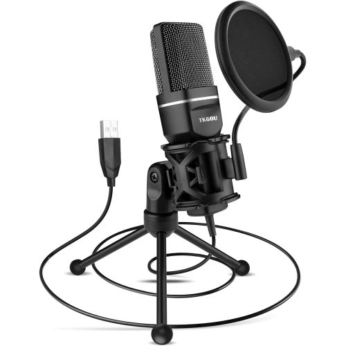  [아마존베스트]TKGOU USB Microphone for Computer, Gaming PC Recording Condenser Microphone Tripod Stand & Pop Filter for Skype, Streaming, Podcasting, Google Voice Search, Gaming -Windows/Mac-M799B