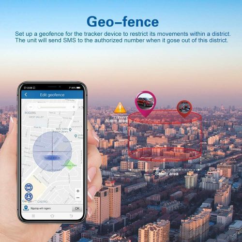  TKSTAR GPS Tracker,GPS Tracker for Vehicles Waterproof Real Time Car GPS Tracker Strong Magnet Tracking Device For Motorcycle Trucks Anti Theft Alarm TK905