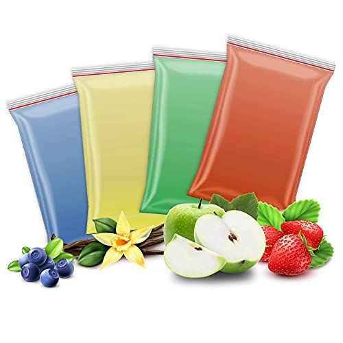  [아마존베스트]TK-Warenhandel 4 Sorten / 4x200G Aromazucker fuer Bunte Zuckerwatte / Zuckerwattemaschine 800Gr.