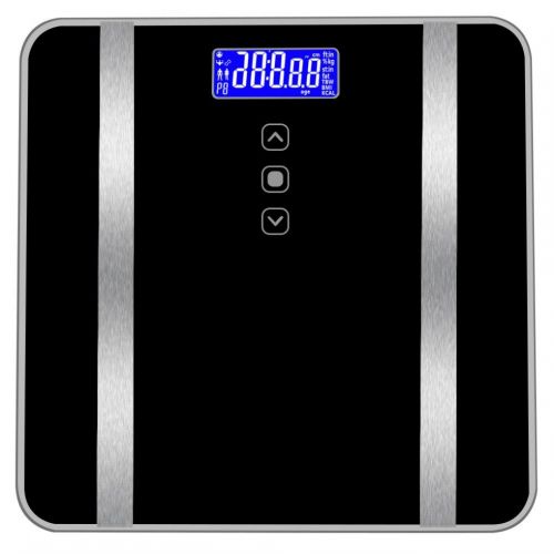  TLT Retail Smart Scale Digital BMI Body Weight Bathroom Scale 400 pounds with 8 Essential Measurements (Black)