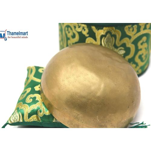  TM THAMELMART FOR BEAUTIFUL MINDS 6 Superb Crown Chakra Tibetan Singing Bowl for Meditation, Sound Healing, Yoga & Sound Therapy. Made of 7 metals. Cushion Suede leather Wooden Mallet, Box & Tingsha nincluded ~Nepa명상종 싱잉볼