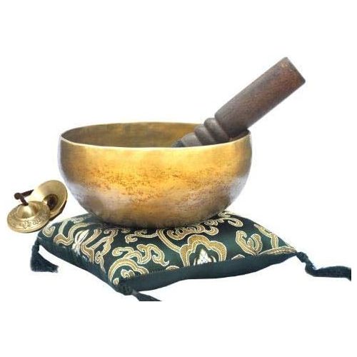  TM THAMELMART FOR BEAUTIFUL MINDS 6 Tibetan Singing Bowl ~ Superb B Crown Chakra Bowl for Meditation, Yoga, Healing, Mindfulness, Relaxation명상종 싱잉볼