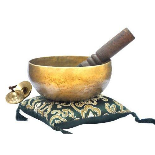  TM THAMELMART FOR BEAUTIFUL MINDS 6 Tibetan Singing Bowl ~ Superb B Crown Chakra Bowl for Meditation, Yoga, Healing, Mindfulness, Relaxation명상종 싱잉볼