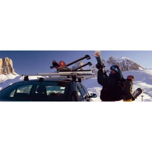  TMB Motorsports Universal Ski Snowboard Carrier Rack Pair fits Most Vehicles Equipped with Cross Bars