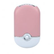 TMISHION USB Mini persoenlicher tragbarer Ventilator, elektrisches Klimaanlagengeblase, Handkuehlventilator fuer Wimpernverlangerungs Nagellack Schnelltrockner(Rosa)