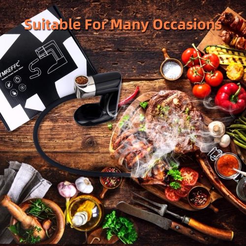  [아마존 핫딜] TMKEFFC Smoking Gun Food Smoker Cocktails Smoke Infuser, Portable Handheld Indoor Cold Smoke Generator Tool for Meat, Drinks, BBQ, Cheese