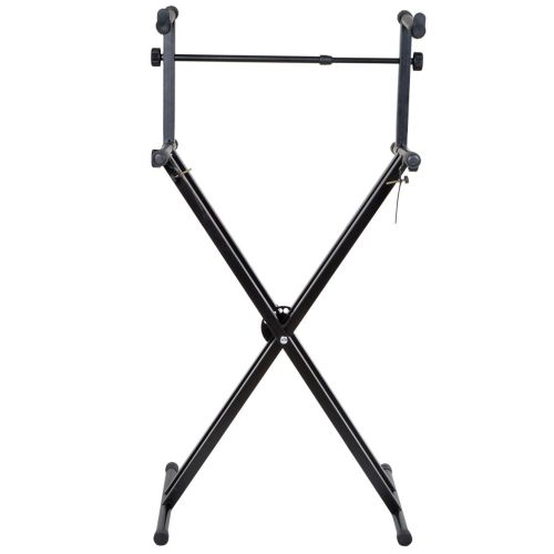  TMS X Style Pro Dual Music Keyboard Stand Electronic Piano Double 2-tier Adjustable X Shape Types