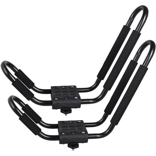  TMS 2 x Roof J Rack Kayak Boat Canoe Car SUV Top Mount Carrier w/Free Cell Phone Bag