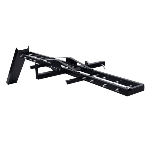  TMS Goplus 500 lb Motorcycle Dirt Bike Scooter Carrier Hauler Hitch Mount Rack with Loading Ramp and Anti-Tilt Locking Device