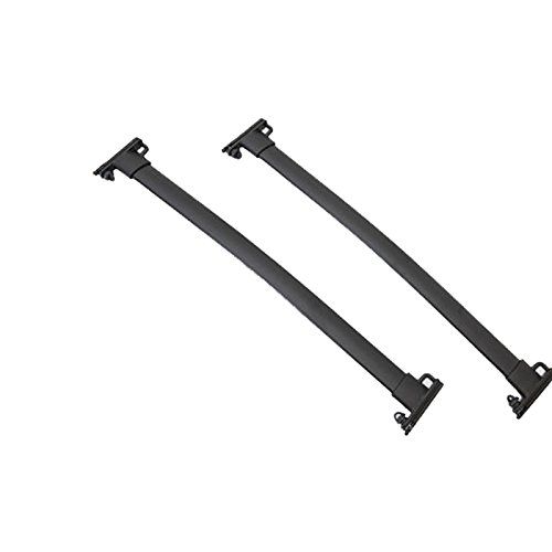 TMS MGPRO 1 Pair Black Aluminum 33.35 Mount Onto the Rooftop Roof Rack Cross Bars Top Rail Carries Luggage Carrier For 08-12 Ford Escape
