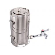 TMS Stainless Steel Outdoor Water Kettle for Wood Military Camping Stove Flue Pipe