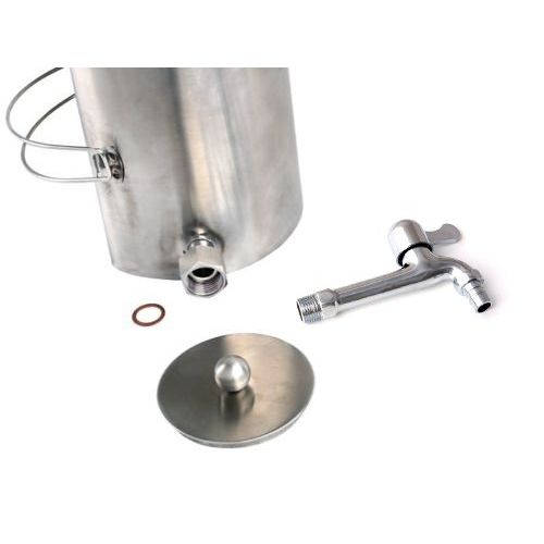 TMS Stainless Steel Outdoor Water Kettle for Wood Military Camping Stove Flue Pipe