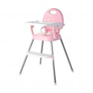 TMY highchairs Eco-Friendly Infant Baby Dinning High Chair Foldable Feeding Highchair 88.6cm (Color : Pink)