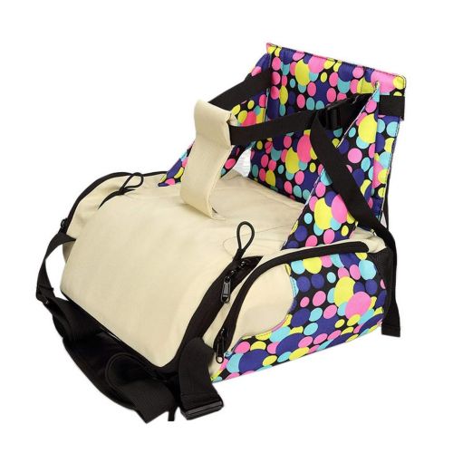  TMY highchairs Diaper Bag Baby Feeding Chair Booster Seat Portable Infant Seats Maternity Bag Newborn Nappy Bag Seat Baby Care (Color : Multi-Colored)